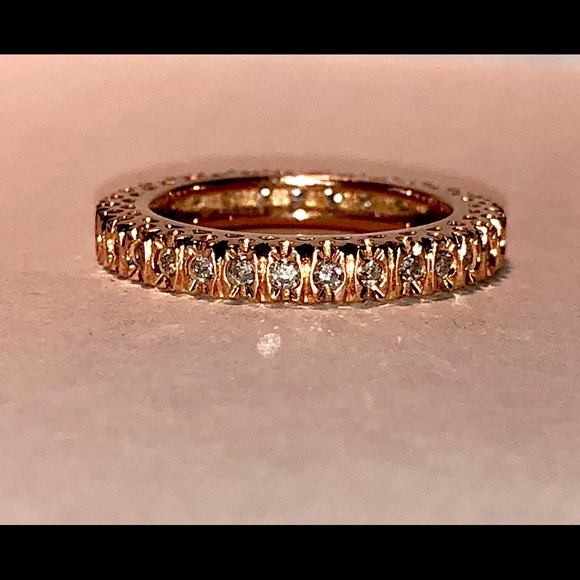14K GOLD 1.0 TCW SI1, H DIAMONDS ETERNITY BAND
